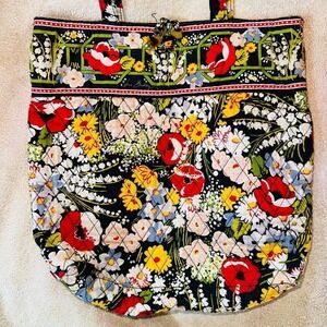 Vera Bradley Purse 2010 Retires Poppy Fields Print with Lilly of the Valley